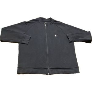 Apple Jacket Mens M Black Jacket Store Employee Uniform Embroidered‎ Logo